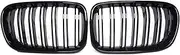 Compatible For BMW X3 F25 Singleline Bright Black Medium Carbon Fiber X3Front Grille(Go)