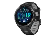 Garmin Forerunner 965 Smart Sports Watch - Carbon Grey DLC Titanium with Black/Powder Grey Band, 47mm