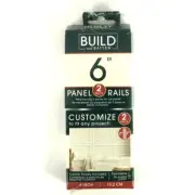 Build And Batten 6" Panel Rails, 2 Pack, Paintable Wall Accents
