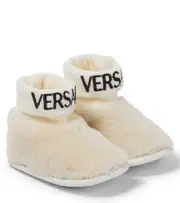 [Versace Kids] Versace Kids Baby shearling booties