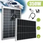12V 350W Solar Panel Portable Kit Mono Fixed Boat Bifacial Charging Power Source