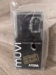 Veho Atom Muvi Micro Camcorder VCC-004-ATOM-NPNG With 4GB SD Card - New Sealed