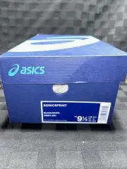ASICS SONICSPRINT BLACK/WHITE TRACK & FIELD SHOES MENS SIZE 9.5 G601Y-001