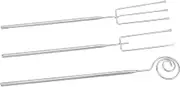 iplusmile 3pcs Stainless Steel Fondue Fork Set for Chocolate Cheese Multipurpose Kitchen Tools for Easy Dipping Serving Desserts Ergonomic Design for Comfortable Handling