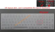 US Keyboard Skin Cover for HP 250 G6 255 G6,256 G6,250 G7,255 G7,256 G7 17-AE