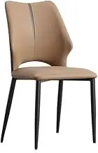 CVBFDB Italian Dining Chair Home Living Room Stool Soft Bag Backrest Chair Dining Chair Moderns Chair(White-Mountain peach7)