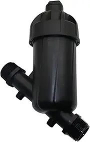 Garden Gardening Y-Type Irrigation Filter Agriculture Tools Greenhouse Garden Water Purifier with 3/4", 1" Male Thread Watering Filter 1 Pc Irrigation Fittings (Color : Black)