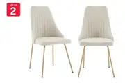 Set of 2 Shangri-La Lucca Dining Chairs (Natural)