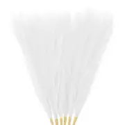 6-Pack Faux Pampas Grass 21.7 Inch for Home Decor/Wedding [White]