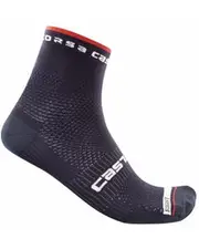 Castelli Rosso Corsa Pro 9 Sock Saville Blue