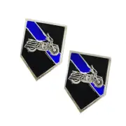 Thin Blue Line Motorcycle Unit Motors Law Enforcement Police Sheriff Lapel Pins