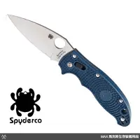 在飛比找Yahoo!奇摩拍賣優惠-馬克斯 Spyderco 蜘蛛 - Manix 2 深藍柄折