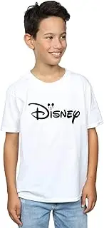 [Absolute Cult] Disney Boys Mickey Mouse Head Logo T-Shirt White 7-8 Years