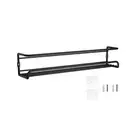 Hanging Black Pantry Organization Storage Shelf Wall Seasoning