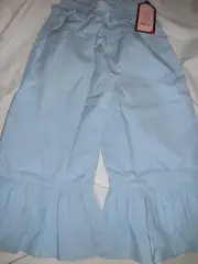 NWT Matilda Jane light blue Serendipity big ruffle pants girls 4 free ship US