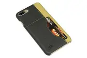 For iPhone 8 PLUS,7 PLUS Case,Elegant Woven Pattern Durable Leather Cover,Black