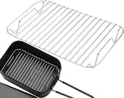 Cooling Rack - Non-Stick Grill Rack | Stainless Steel Stackable Cooling, Kitchen Gadgets, Portable Wire Cool Racks, Meal Prep Accessories For Cookie, Pizza, Cake, Daily Use, Outdoor Picnic