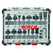 BOSCH RBS015MBS 15-Piece Universally Compatible Accessory Carbide Tipped Wood Ro