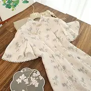 [SMDSAZ] Qipao Dress Modern Style Chinese Traditional Women Dresses Young Cheongsam Elegant (Color :, Size : M)