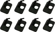 YTgilo 8PCS Archery Frame Recurve Bow Arrow Rests 4 Each for Left and Right Hand Plastic Arrow Stand Compound Bow Arrow Rest with Self Adhesive Backrest Hunting Shooting Aiming Accessories Black