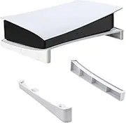 Hoxfly Horizontal Stand for PS5 Console, Horizontal Stand Compatible with PS5 Disc & Digital Edition, Base Stand Holder for PS5 Accessories with Anti-Slip Mads, White