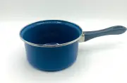 Outbound Camping Pot Blue Enamel 6" x 3" Cookware w/Handle New