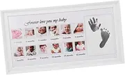 Baby Footprint Handprint Photo Frame 1st Year Newborn Girl Essentials Handprint Keepsake Frame
