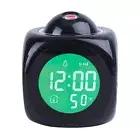 Creative Projection Clock LED Electronic Alarm Clock for Home Decoration (Black)