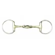 HKM Eggbutt Snaffle Bit with lozenge - Argentan coating - 16 or 18 mm