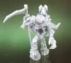 Animated Scarecrow Pumpkin Golem with scythe resin miniature by DrunkenDwarf