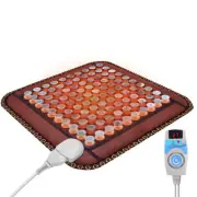 Natural Jade Stone Massage Far-Infrared Therapy Mat Heating Pad Mattress 17"x17"