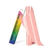 HTVRONT HTV Vinyl Rolls Heat Transfer Vinyl - 12" x 8ft Peach HTV Vinyl for S...