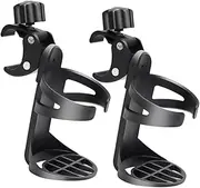 Gogogmee 2-in-1 Wheelchair Cup Holder Bottle Holder Fit for Stroller Walker Sturdy Construction for Outdoor/Nursing Homes