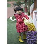 韓國NAP兒童雨衣 全新正品 紅色水玉點點 滾邊 荷葉邊 韓國阿卡邦 AGABANG&COMPANY