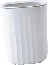 Generic Compact Trash Bin for Desk, Small Waste Container for Home and Office, White