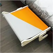 Bedside cat Hammock for Window Sills and Balconies | Hanging cat Carrier for Sunbathing(Yellow)