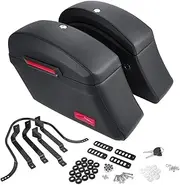 Motorcycle Hard Bags Saddlebags Side Trunk Box Heavy Duty Mounting Kit Universal