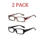 2 Pack Readers Reading Glasses for Men Women +1~4.00 +4.5 to +8.00 High Strength