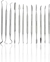 CYNAMED Stainless Steel Spatula Wax & Clay Sculpting Tool Carver Set (12PK)
