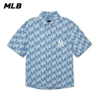 在飛比找蝦皮商城優惠-MLB 女版牛仔丹寧襯衫 MONOGRAM系列 紐約洋基隊 