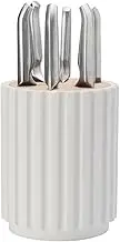 Furi Radial Knife Block 7-Piece Set, Snow Terrazzo