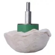 New 3 Cotton Dome Polishing Buffing Wheel Polish Drill 1/4 Shank Brush