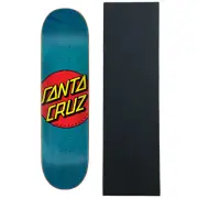 Santa Cruz Skateboard Deck Classic Dot Blue 8.5" x 32.2" with Grip