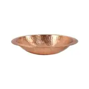 ACHLA Designs BBHC-03 14 in. Hammered Solid Copper Bowl with Rim
