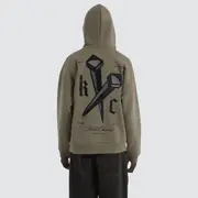 [Kiss Chacey] Nailed Relaxed Hoodie Khaki