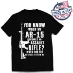 AR-15 突擊步槍 T 恤第 2 秒 AMENDMENT PRO 槍權 3 %ER