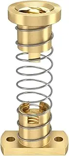 T8 Anti Backlash Lead Screw Brass/POM Nut DIY Spring Nut Elimination Gap 3D Printer Parts Lead 2 4 8mm (Color : Square Brass, Size : Lead 4mm)