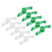 360 Degree Plant Stem Training Clips, 40Pcs Adjustable Plant Bender, Green White