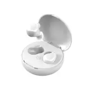 A4 TWS Earphone bluetooth Wireless Headphone Touch Control Binaural Earbuds with Charging Case WHITE COLOR
