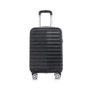 SwissTech Odyssey 43L/56cm Carry On Suitcase Luggage Travel Trolley Bag Black